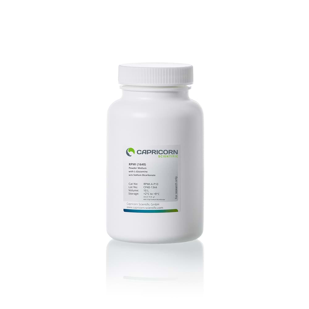 Picture of RPMI 1640, powder medium, with L-Glutamine, without Sodium Bicarbonate - 1 Bottle