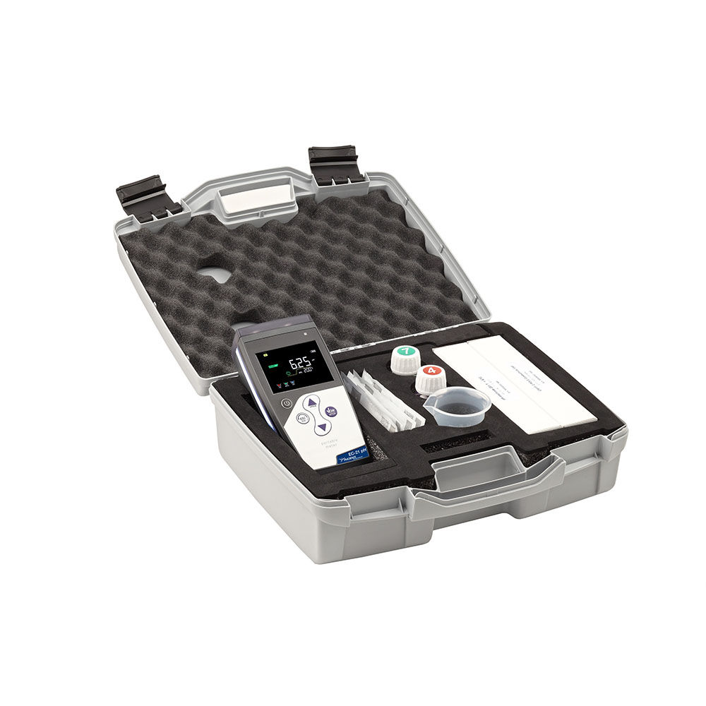 Picture of Phoenix Portable pH-meter with DHS-function, complete kit in carrying case (excl. electrode)