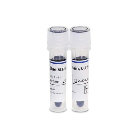 Trypan Blue Stain 0.4 is used with the LUNA™ family of cell counters for brightfield cell counting