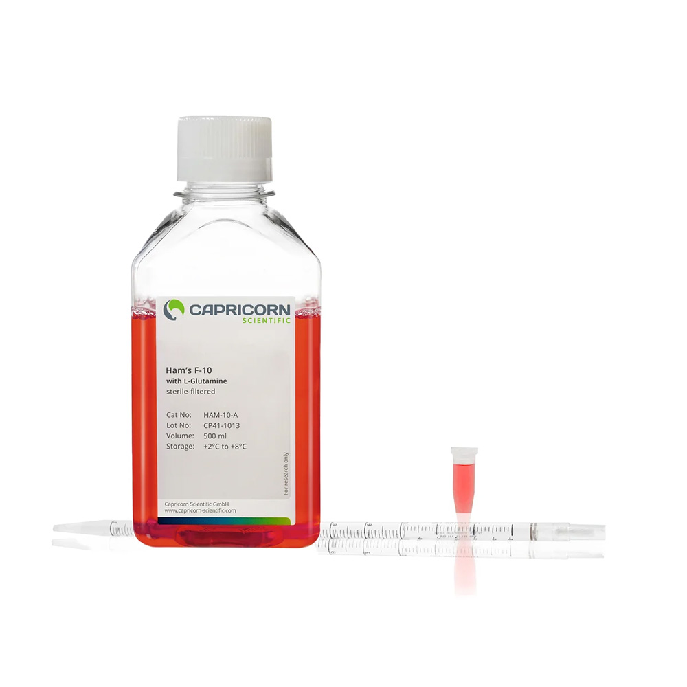 Picture of Ham’s F10, with L-Glutamine - 500 ml